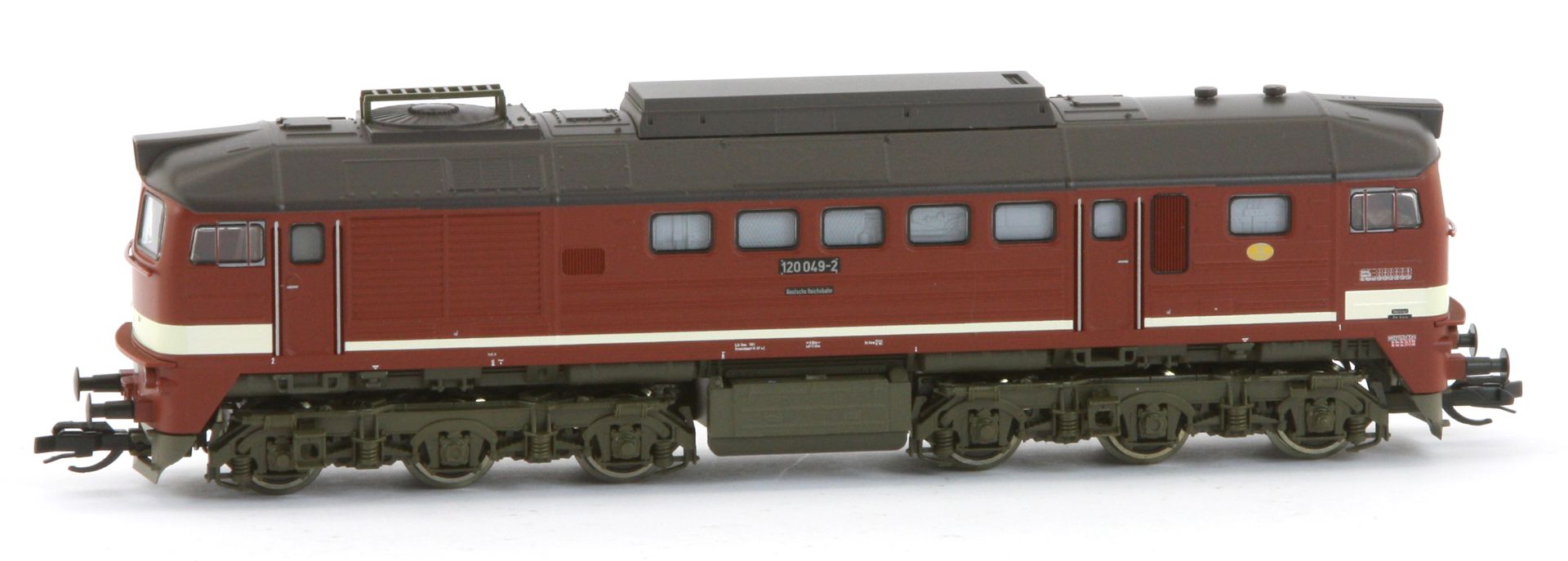 Roco 7590010 - Diesellok 120 049-2, DR, Ep.IV, mit verwitterten Farben, DC-Sound