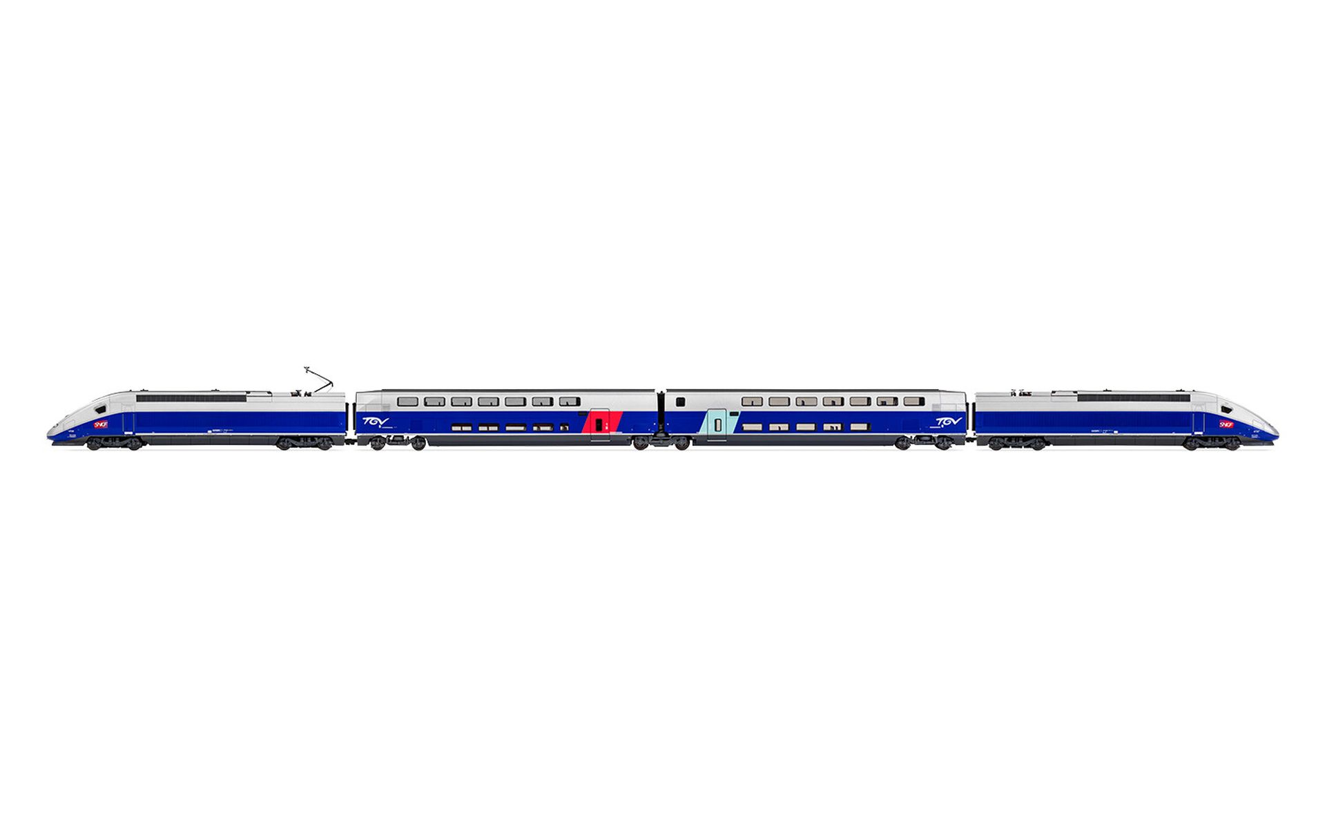Jouef HJ2362ACS - Triebzug TGV 2N2 Euroduplex, 4-teilig, SNCF, Ep.VI, AC-Sound