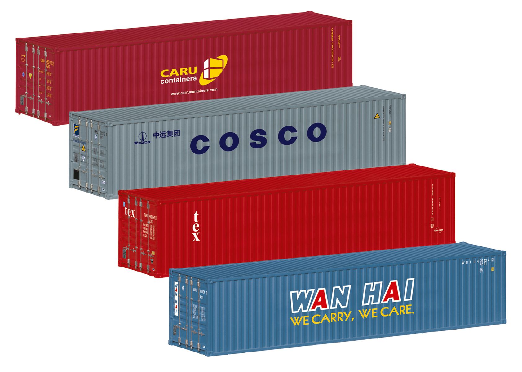 Märklin 76552 - 4er Set Container 40'