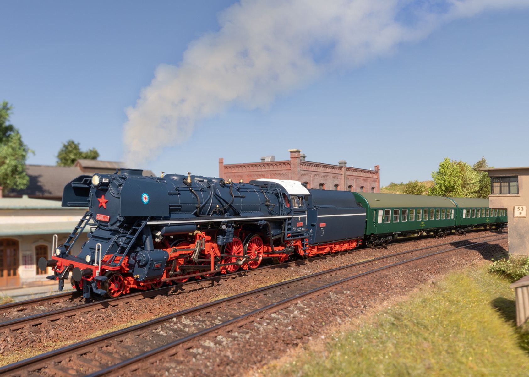 Märklin 26498 - Zugset mit Dampflok 'Albatros' und vier Personenwagen, ZSR, CD, Ep.VI, MFX+-Sound Märklin 26498 - Zugset mit Dampflok 'Albatros' und vier Personenwagen, ZSR, CD, Ep.VI, MFX+-Sound