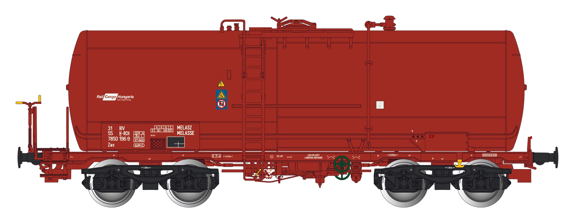 Albert Modell 785022 - Kesselwagen Zas, H-RCH, Ep.VI
