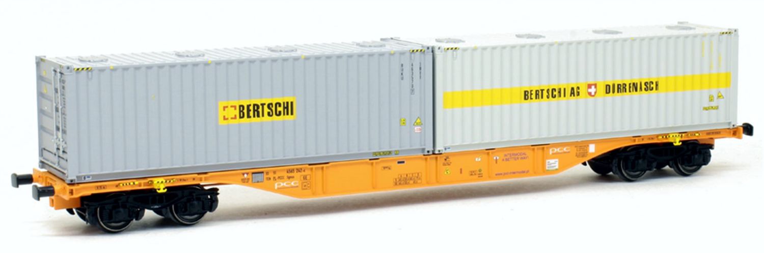 ACME AC 90247 - Containertragwagen Sgnss, PCC Intermodal, Ep.VI 'Bertschi'
