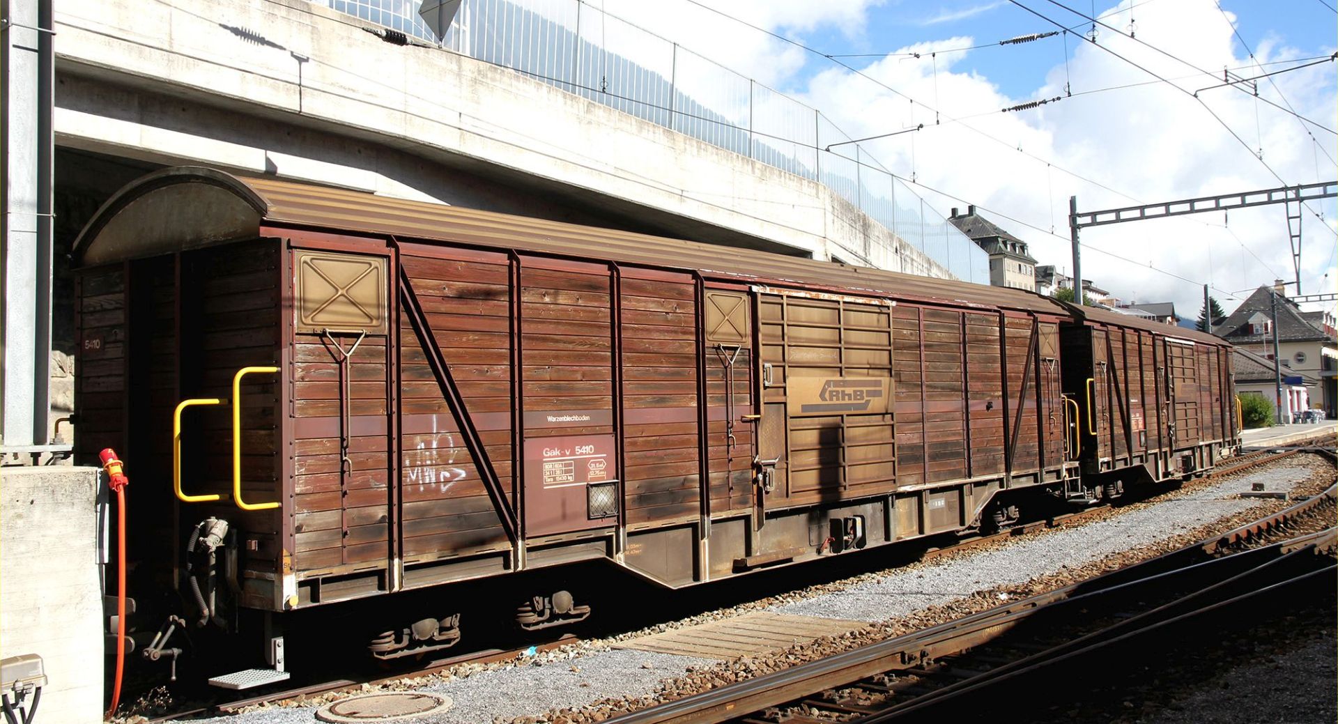 Bemo 2278170 - Großraumgüterwagen Gak-v 5420, RhB, Ep.V