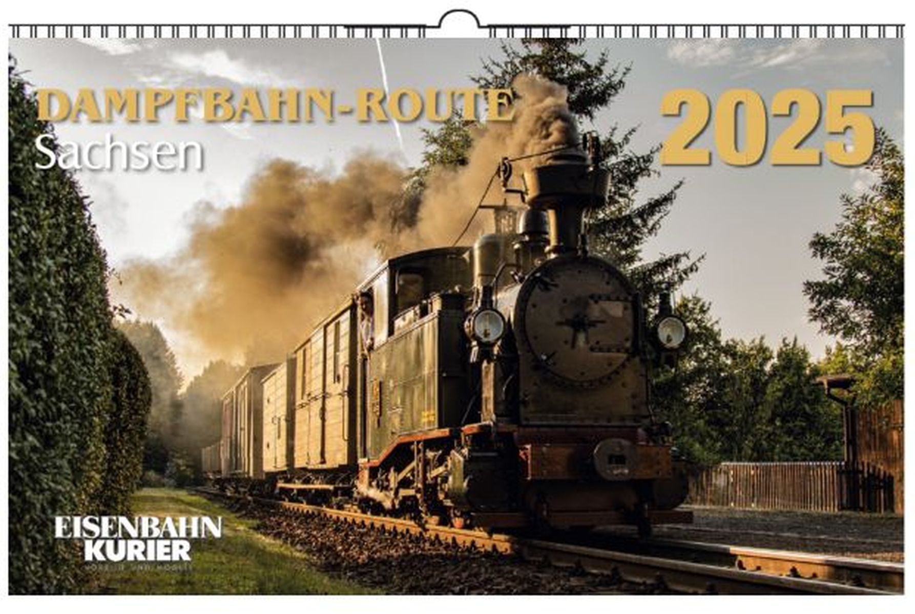 EK-Verlag 5942 - Kalender Dampfbahn-Route Sachsen - 2025