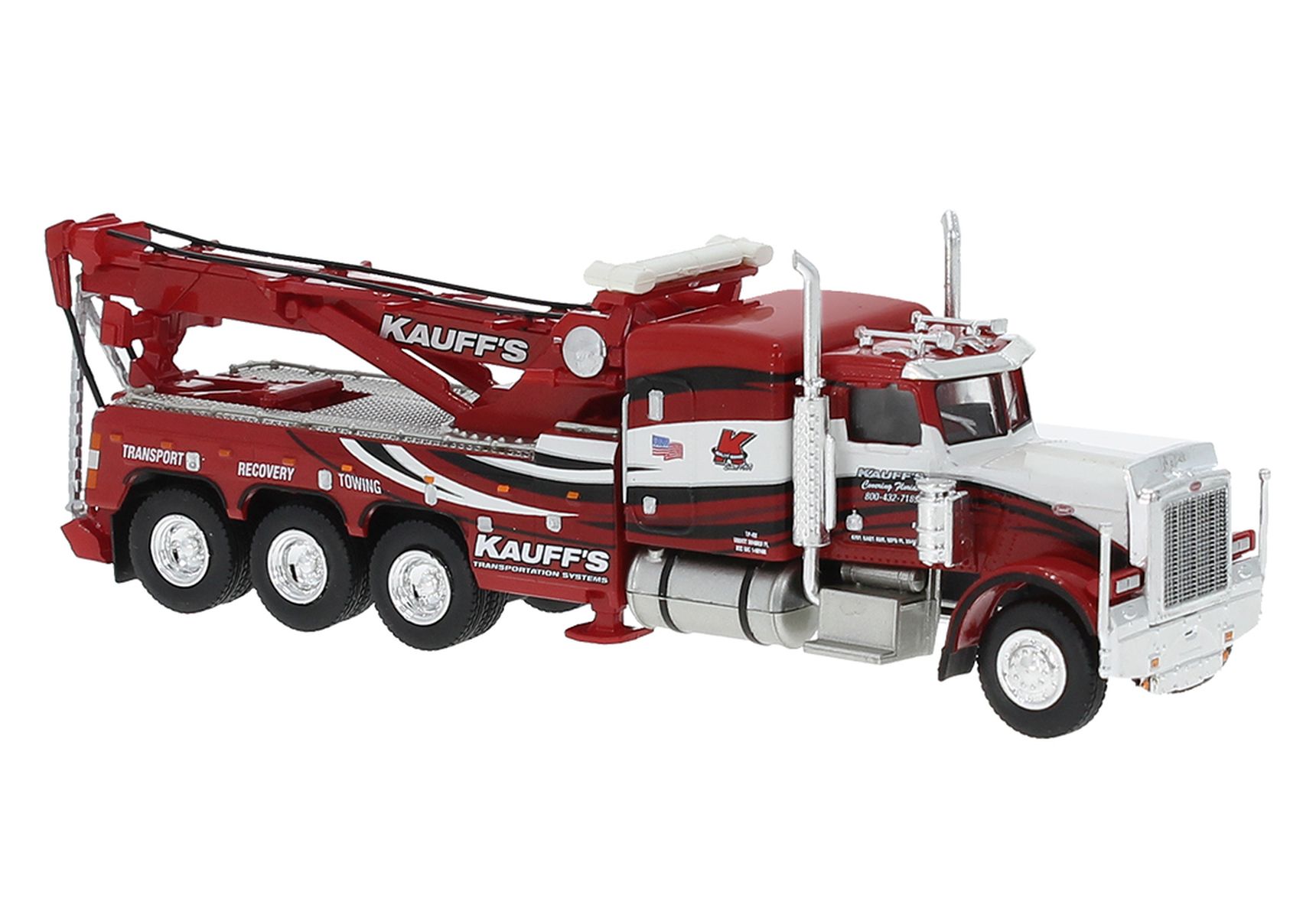 Brekina 86275 - Peterbilt 359 Abschlepper von "Kauffs"