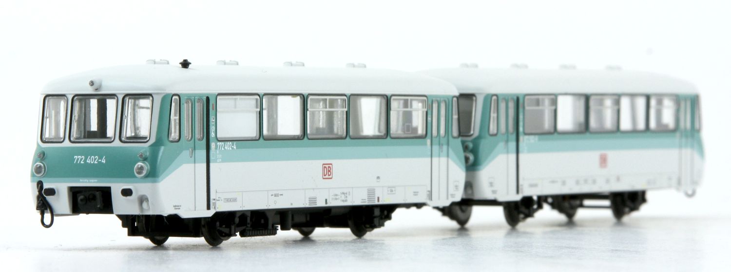 Kres 2772N - Triebwagen LVT 772 und LVS 972, DBAG Ep.V, mintgrün