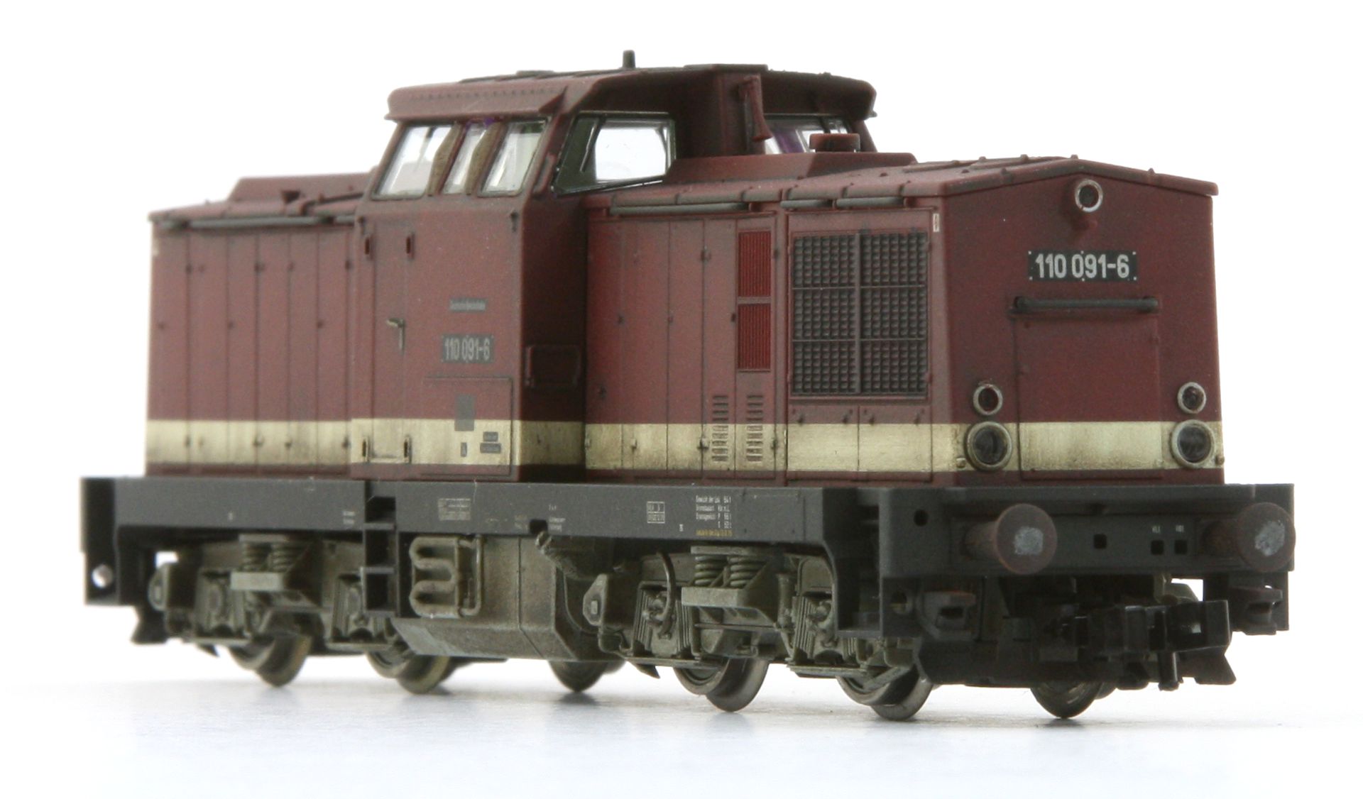 Saxonia 120101 - Diesellok 110 091-6, DR, Ep.IV, DC-Sound, gealtert