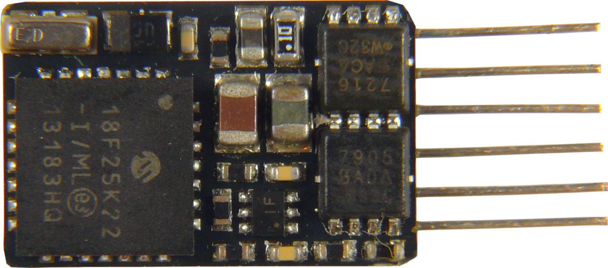 ZIMO MX622N - Decoder 0,8A, 4 Funktionsausgänge, NEM651 direkt