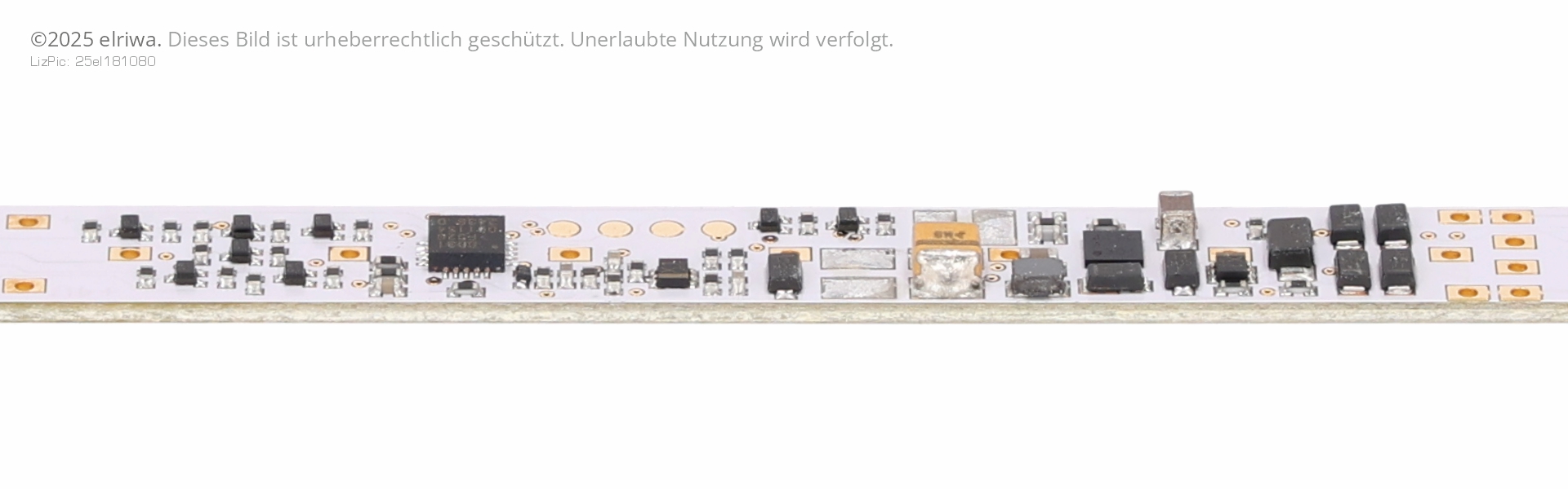 MS 12351 - Lichtleiste kaltweiss, digital, 290 mm mit Kondensator, El. gegenüberliegende Seite