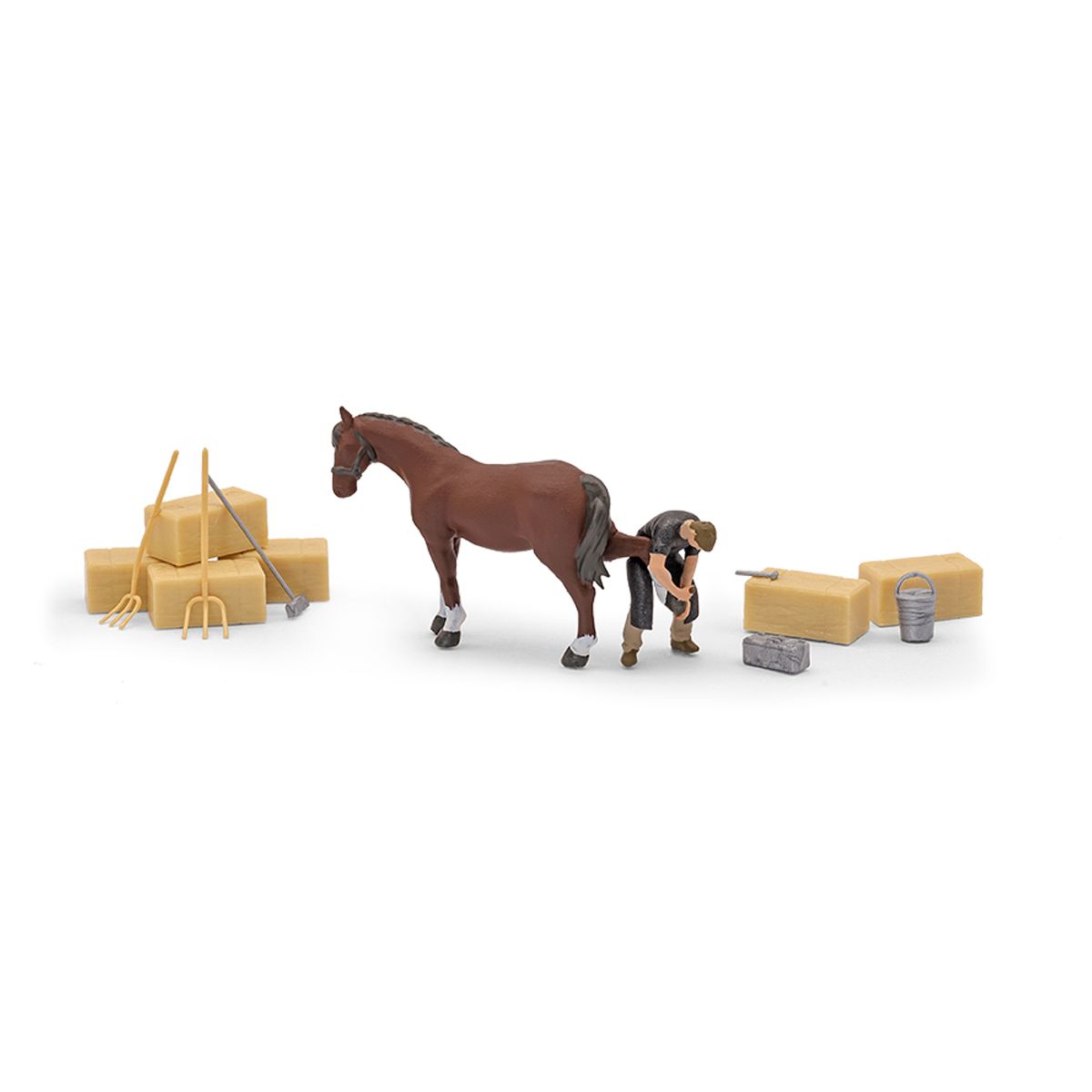 Busch 79857 - Aktion-Set: Hufschmied