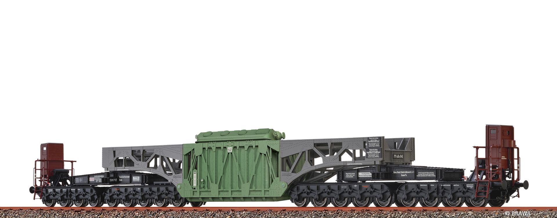 Brawa 51272 - Schwerlastwagen SSt125 „RWE”, DRG, Ep.II