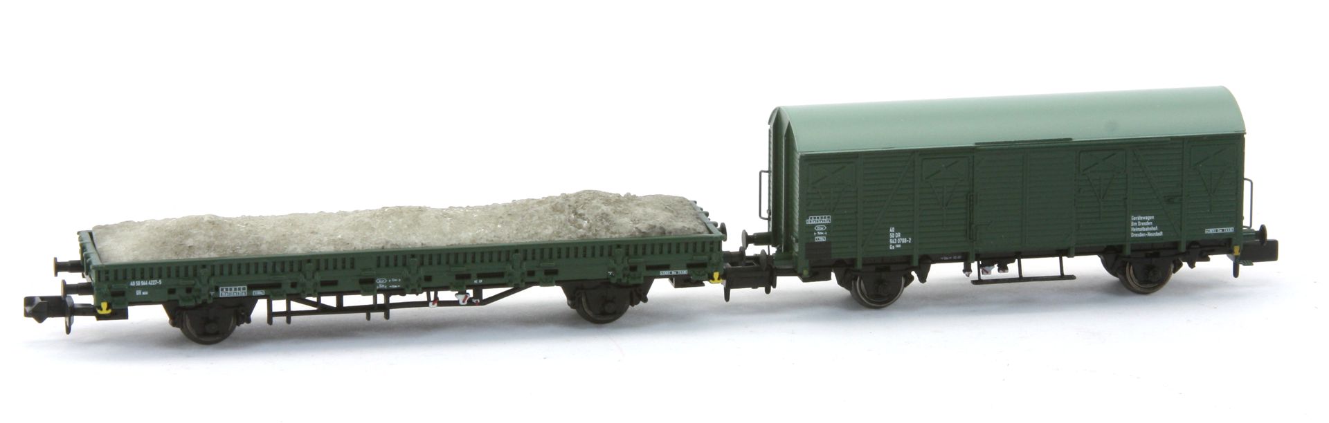 Arnold HN6567 - 2er Set Bahndienstwagen, DR, Ep.IV