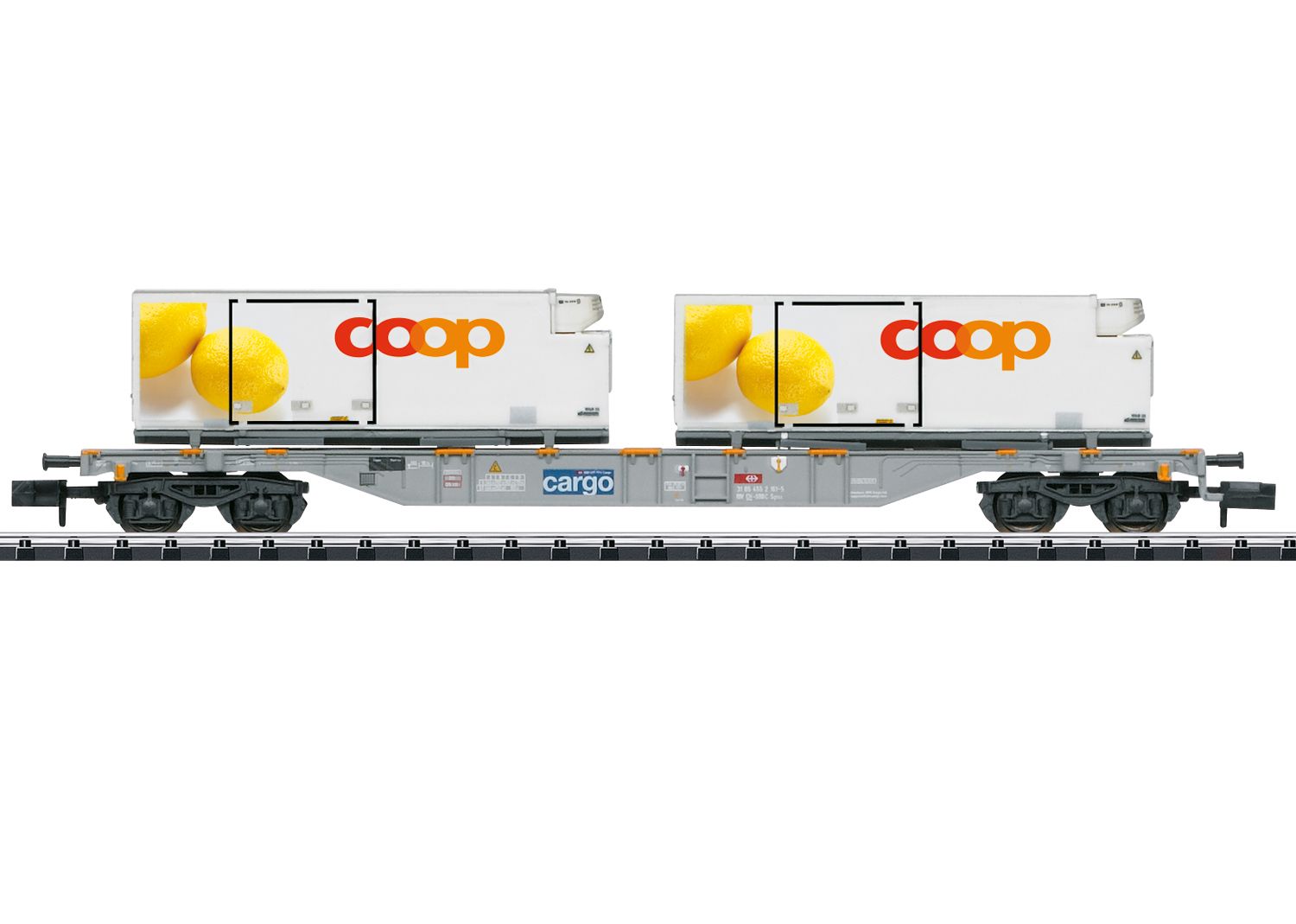Trix 15492 - Containertragwagen, SBB-Cargo, Ep.VI 'coop'