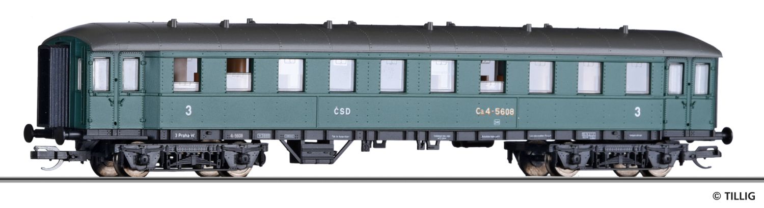 Tillig 13307 - Personenwagen Ca, 3. Klasse, CSD, Ep.III