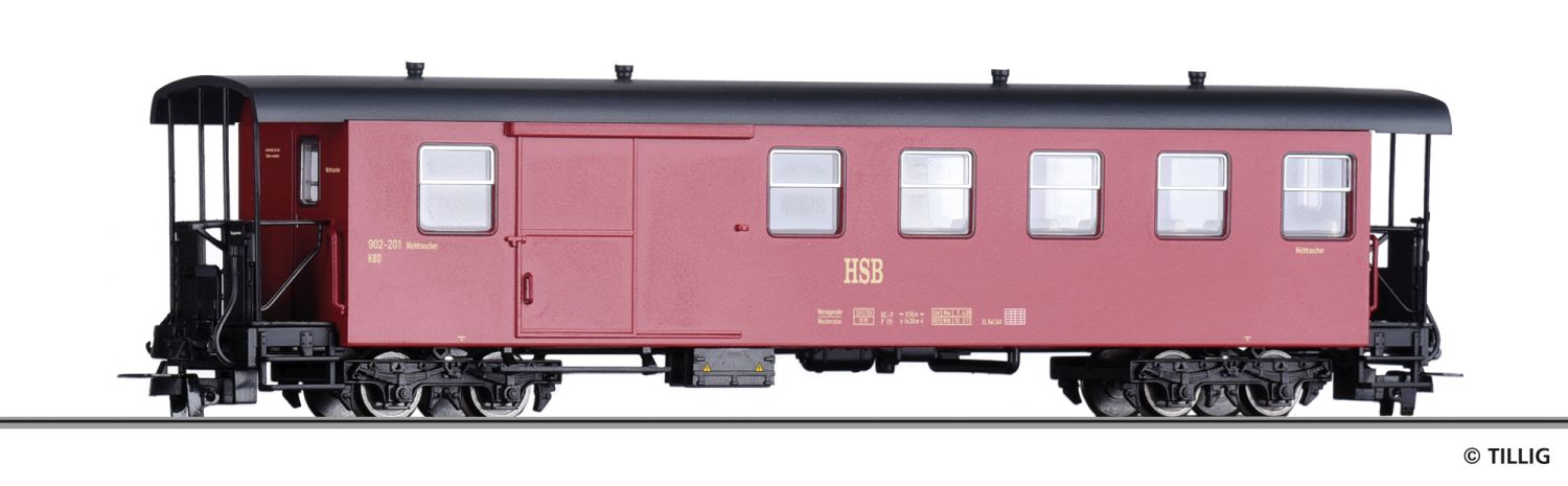 Tillig 13947 - Packwagen KBD 902-201, HSB, Ep.V-VI