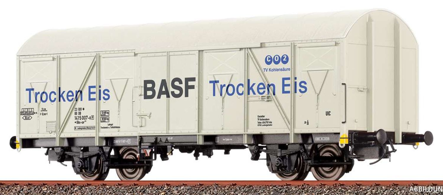 Brawa 67812 - Gedeckter Güterwagen Gbs-uv253, DB, Ep.IV 'BASF'