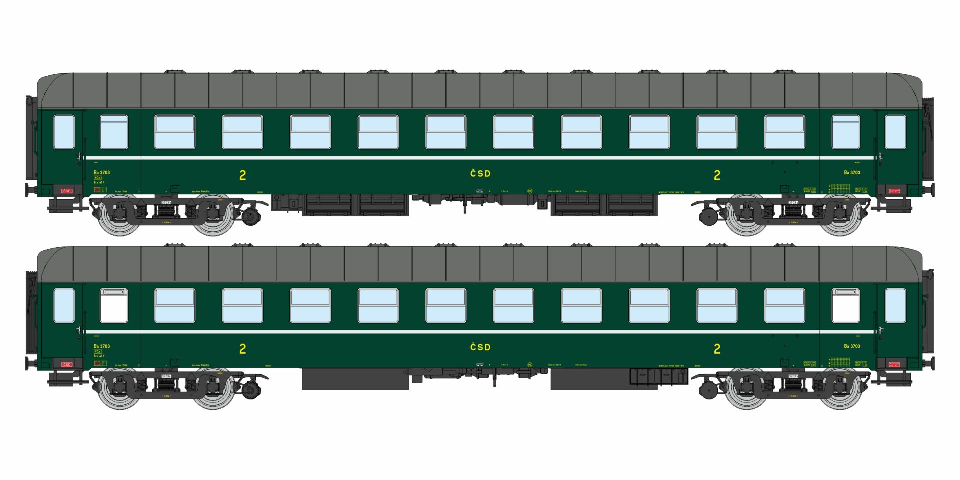 igra 97110063 - Personenwagen Ba, CSD, Ep.III