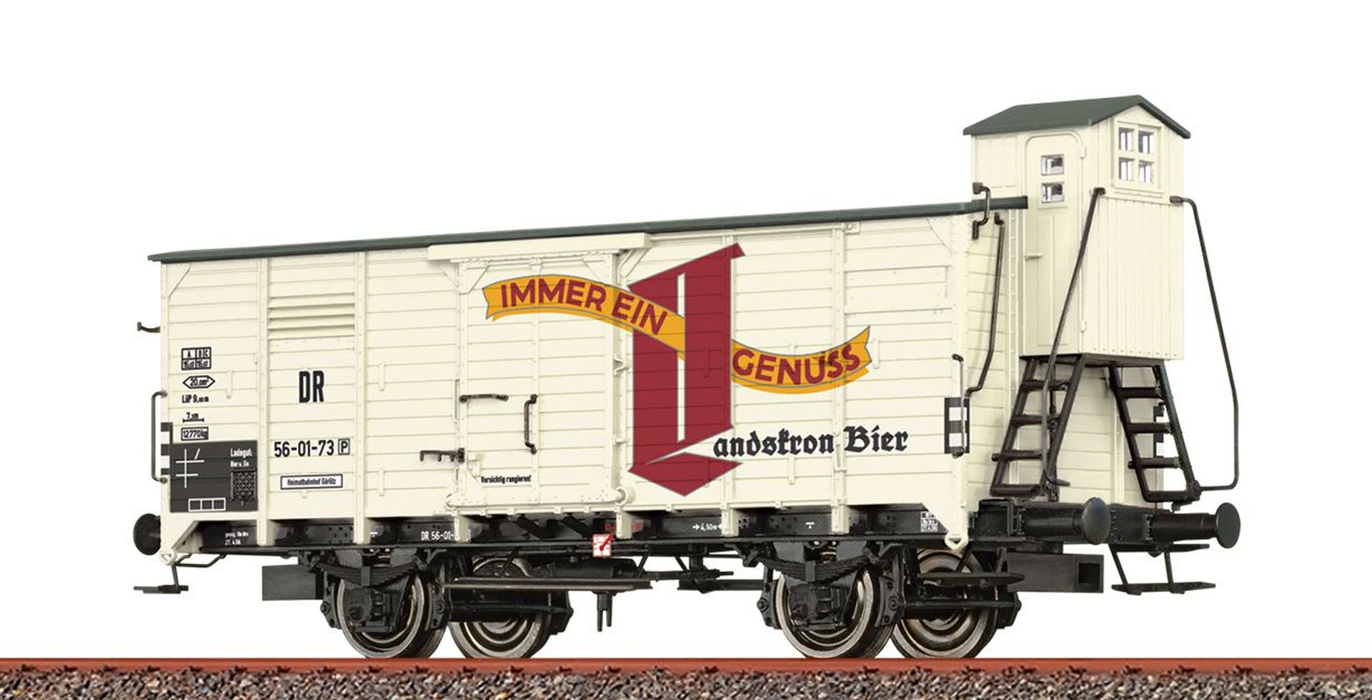 Brawa 50970 - Gedeckter Güterwagen G10, DR, Ep.III 'Landskron Brauerei'