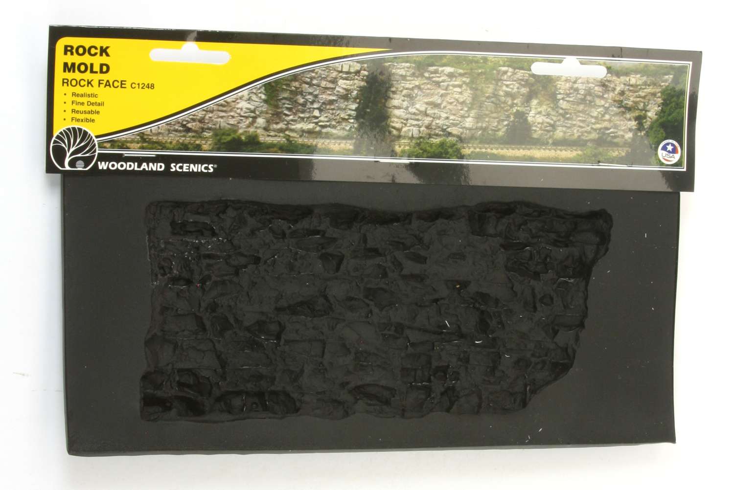 Woodland WC1248 - Gießform ROCK MOLD, Felswand, ca. 26,6 x 12,7 cm