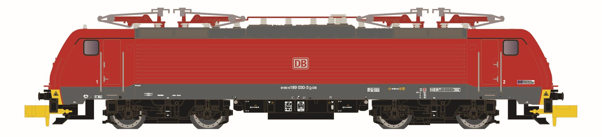 Hobbytrain H29271-S - E-Lok BR 189, DB-Cargo, Ep.VI, DC-Sound