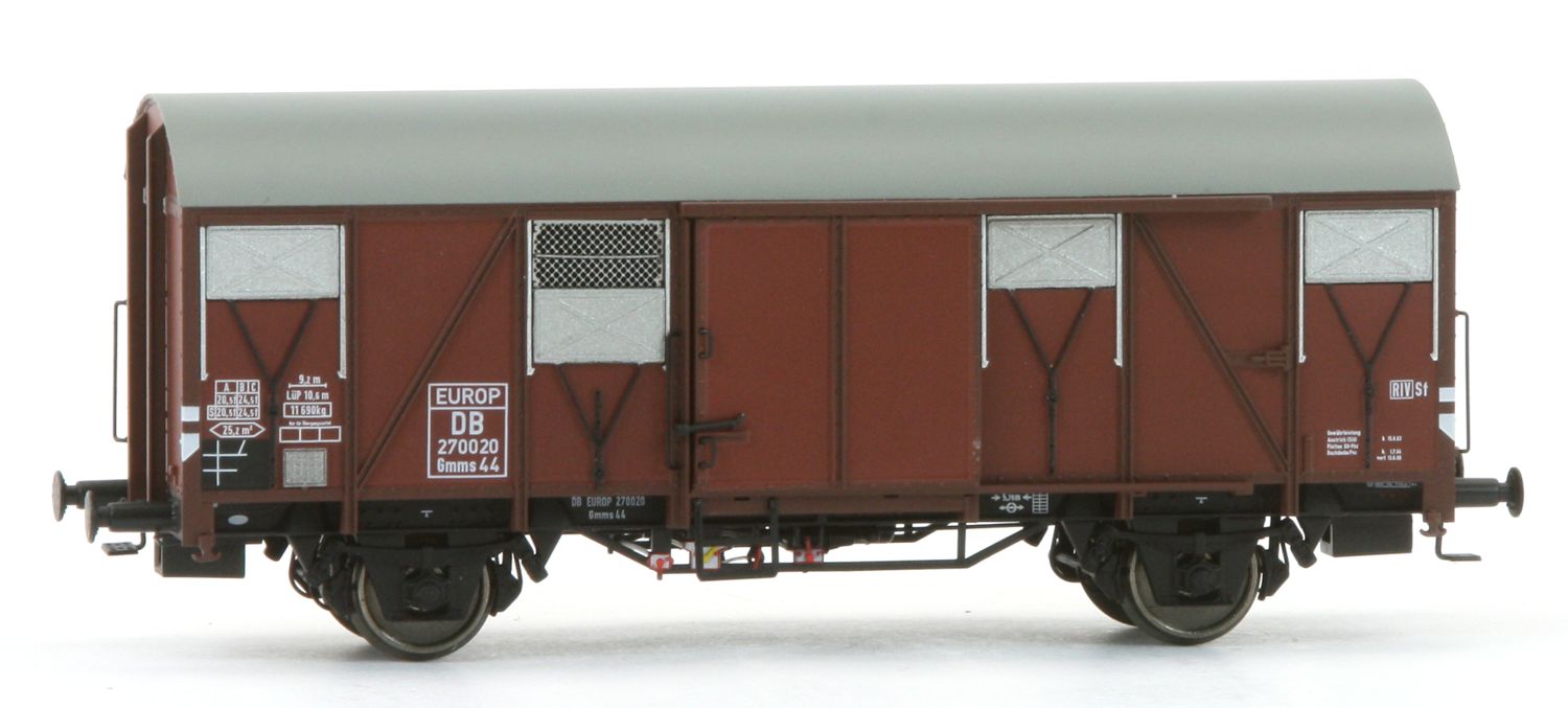 Exact-Train EX21051 - Gedeckter Güterwagen Gmms 44 EUROP, DB, Ep.III