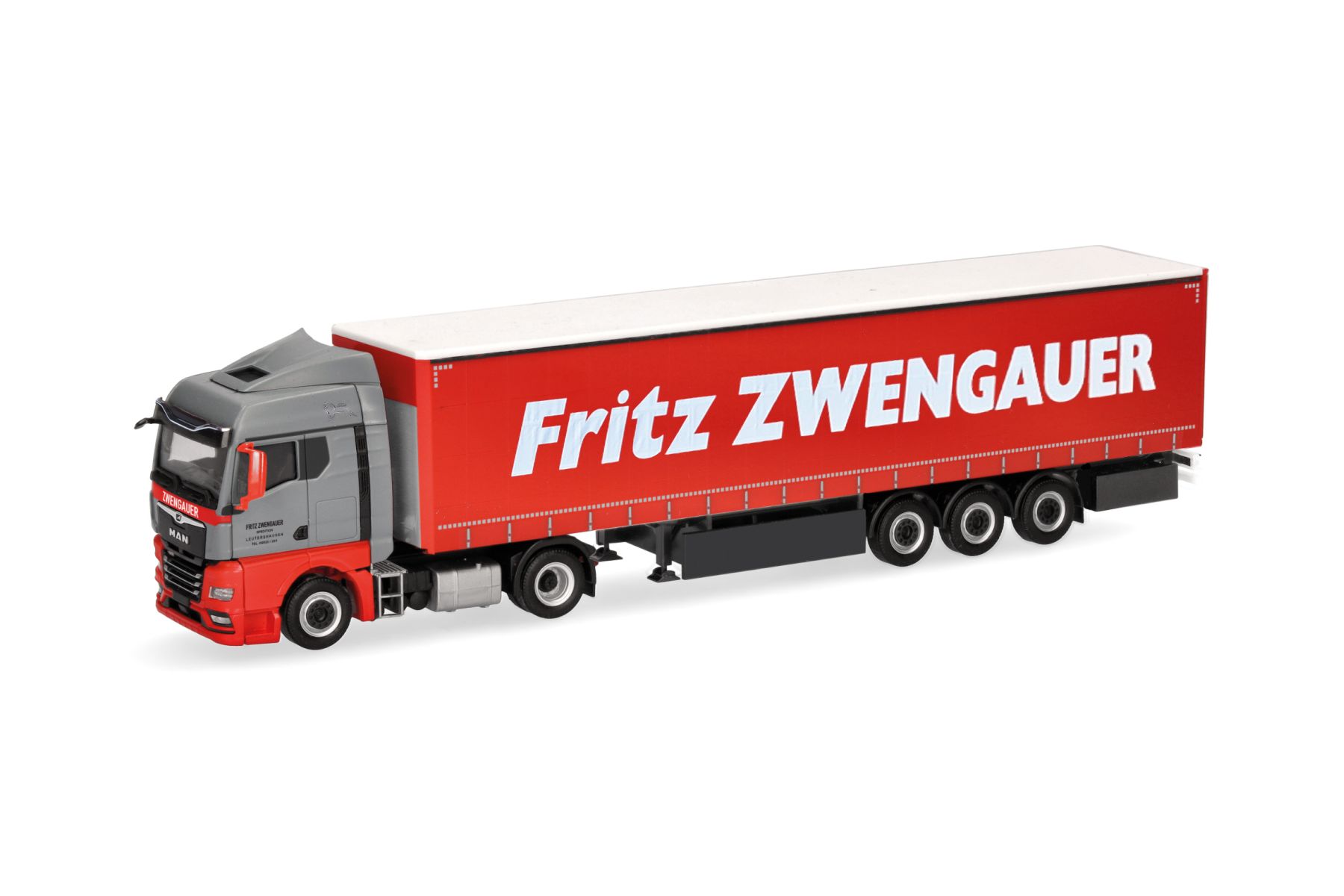 Herpa 319911 - MAN TGX GM Gardinenplanen-Sattelzug "Zwengauer" Herpa 319911 - MAN TGX GM Gardinenplanen-Sattelzug "Zwengauer"