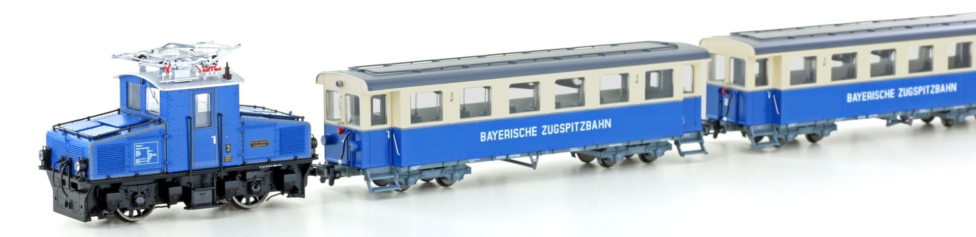 Hobbytrain H43105 - Zugset der Zugspitzbahn, AEG Tallok und 2 Wagen, Ep.V-VI, H0m