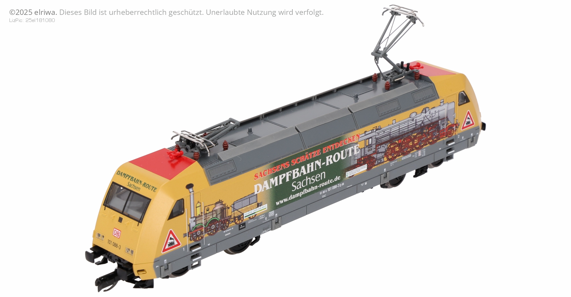 Tillig 502240-ZZ - E-Lok 101 088-3, DBAG, Ep.VI 'Dampfbahn-Route-Sachsen', DC-Sound