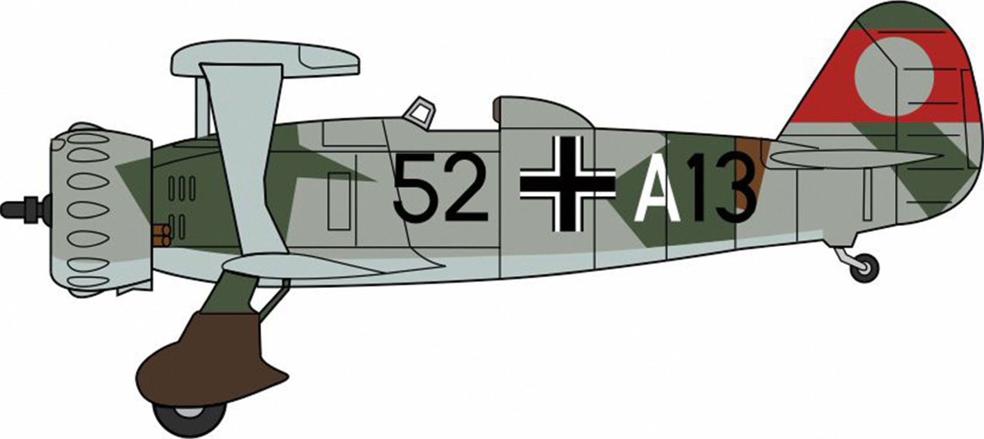Herpa 81AC125S - Henschel 123 3./StG (Sturzkampfgeschwader) 165. "Immelmann"