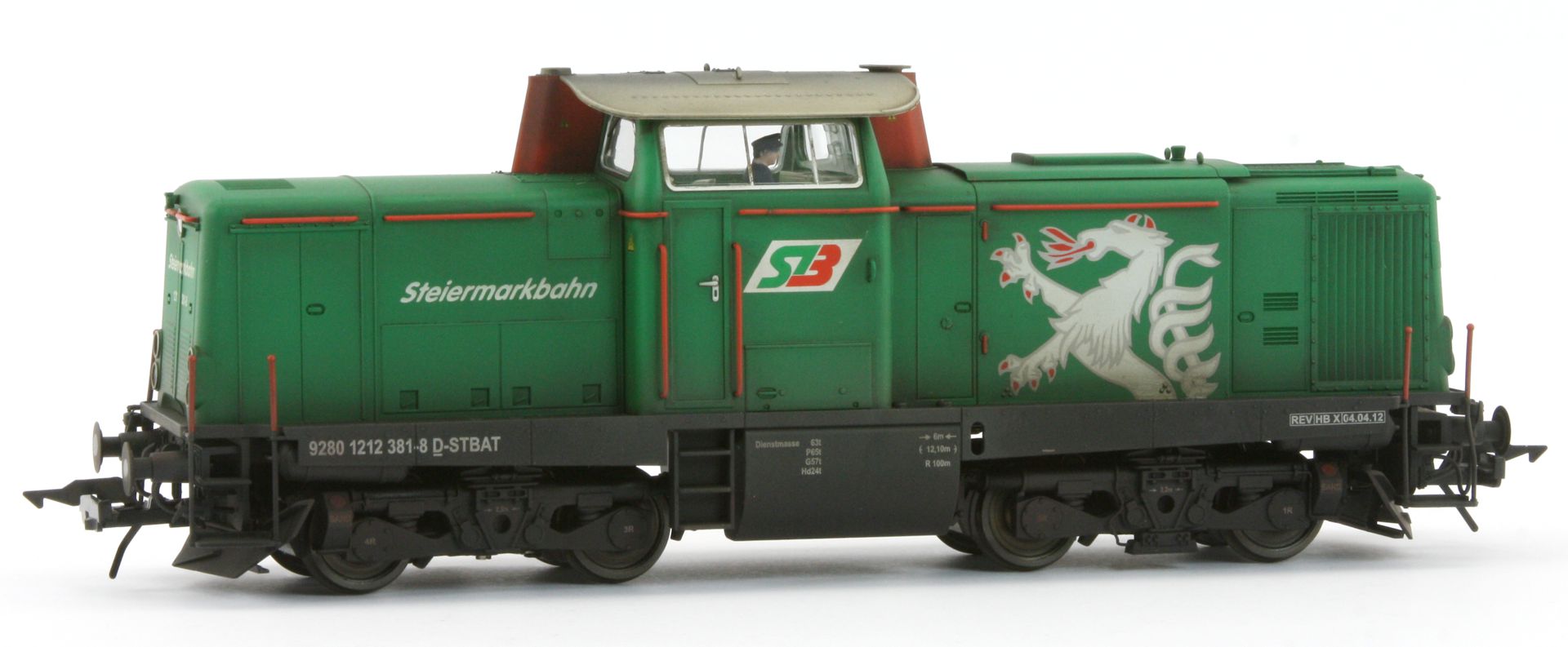 Lenz 40134-11-GA-A24 - Diesellok 212 381-8, STB TL, Ep.VI, gealtert