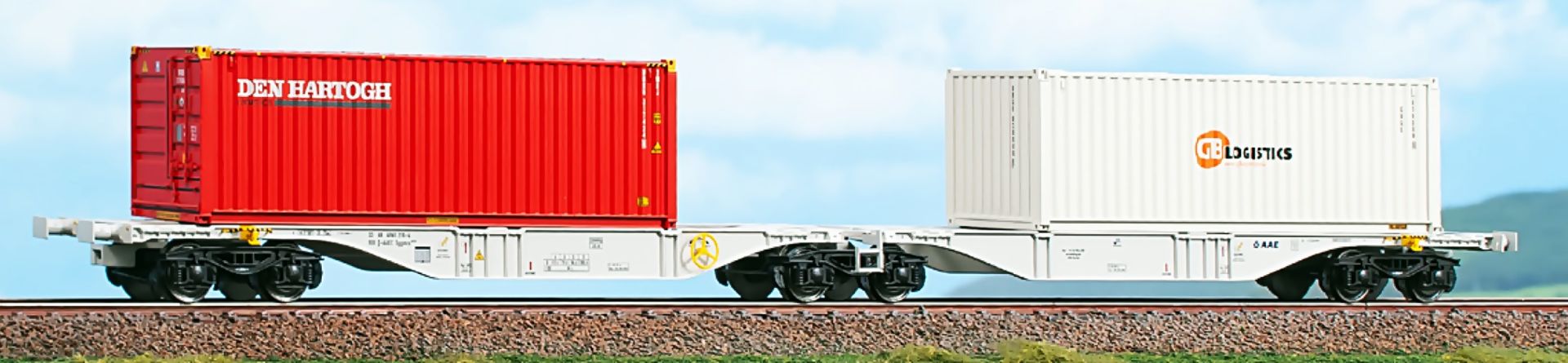ACME AC 40389-A24 - Containertragwagen Sggrmms 90, AAE, Ep.VI 'BB Logistic'
