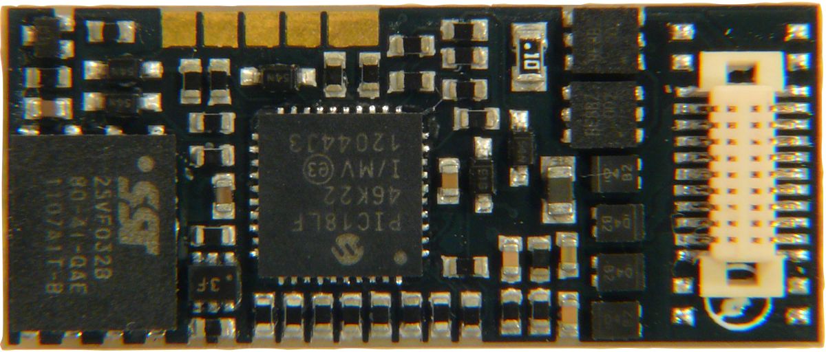 ZIMO MX658N18 - Sounddecoder  0,8 A, 4 Funktionsausgänge, Next18 direkt