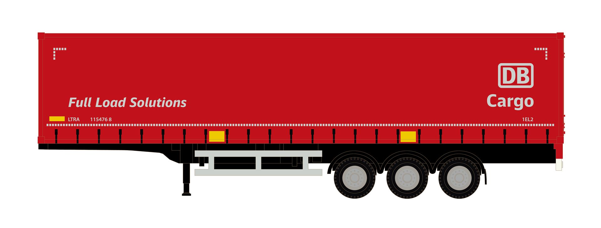 MiNis LC4074 - Gardinenplanen-Auflieger DB-Cargo 'Full Load Solutions'