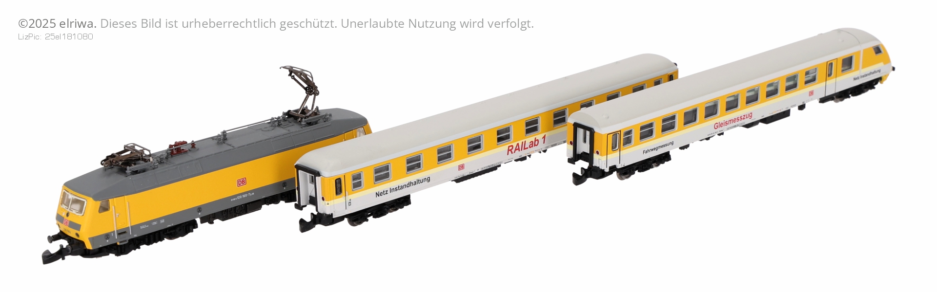 Märklin 81528 - Zugset mit BR 120, Messwagen und Steuerwagen, DBAG, DB-Netz, Ep.VI