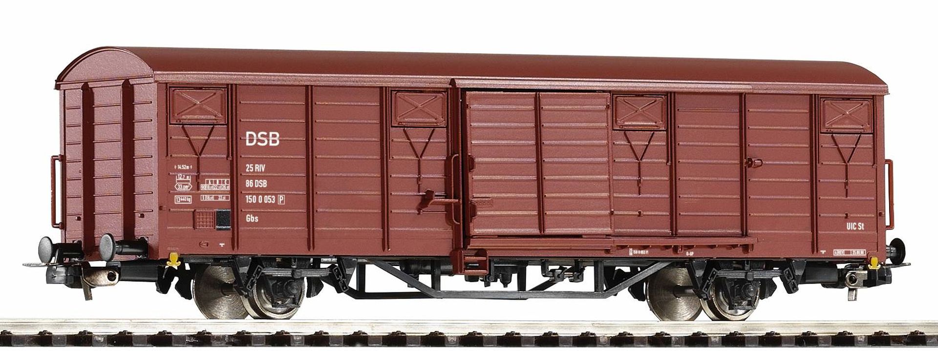 Piko 54093 - Gedeckter Güterwagen Gbs, DSB, Ep.IV-V
