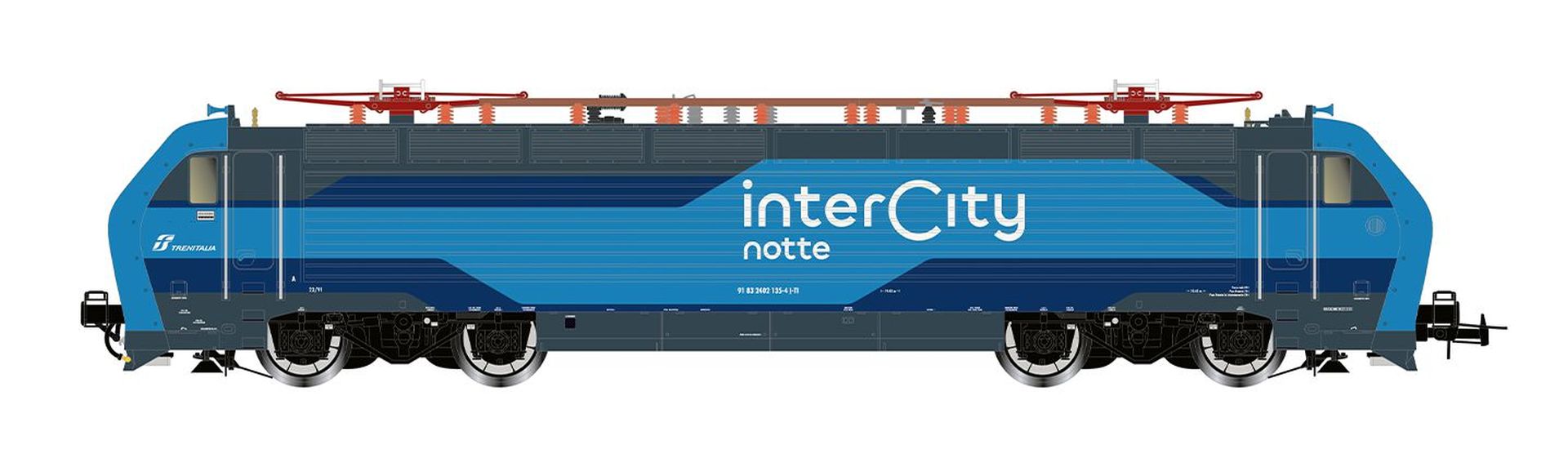 Rivarossi HR2982 - E-Lok E.402B 'Intercity Notte', FS, Ep.VI