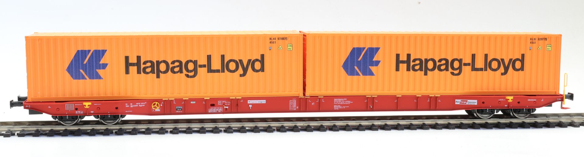 igra 96010094 - Containertragwagen Sggnss, Rail-Cargo, Ep.VI 'Hapag Lloyd'