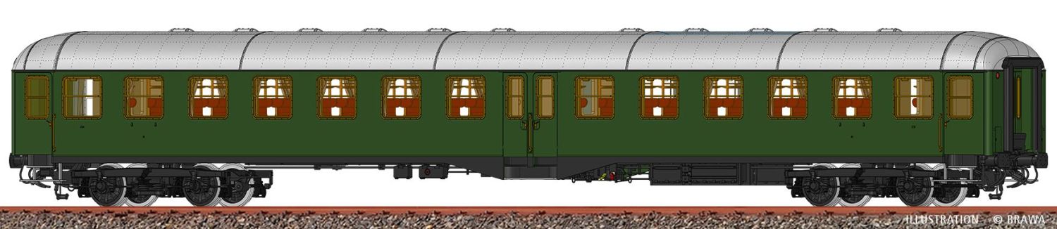 Brawa 58021 - Personenwagen Byl 422, DB, Ep.IV, DC-Analog-Basic+
