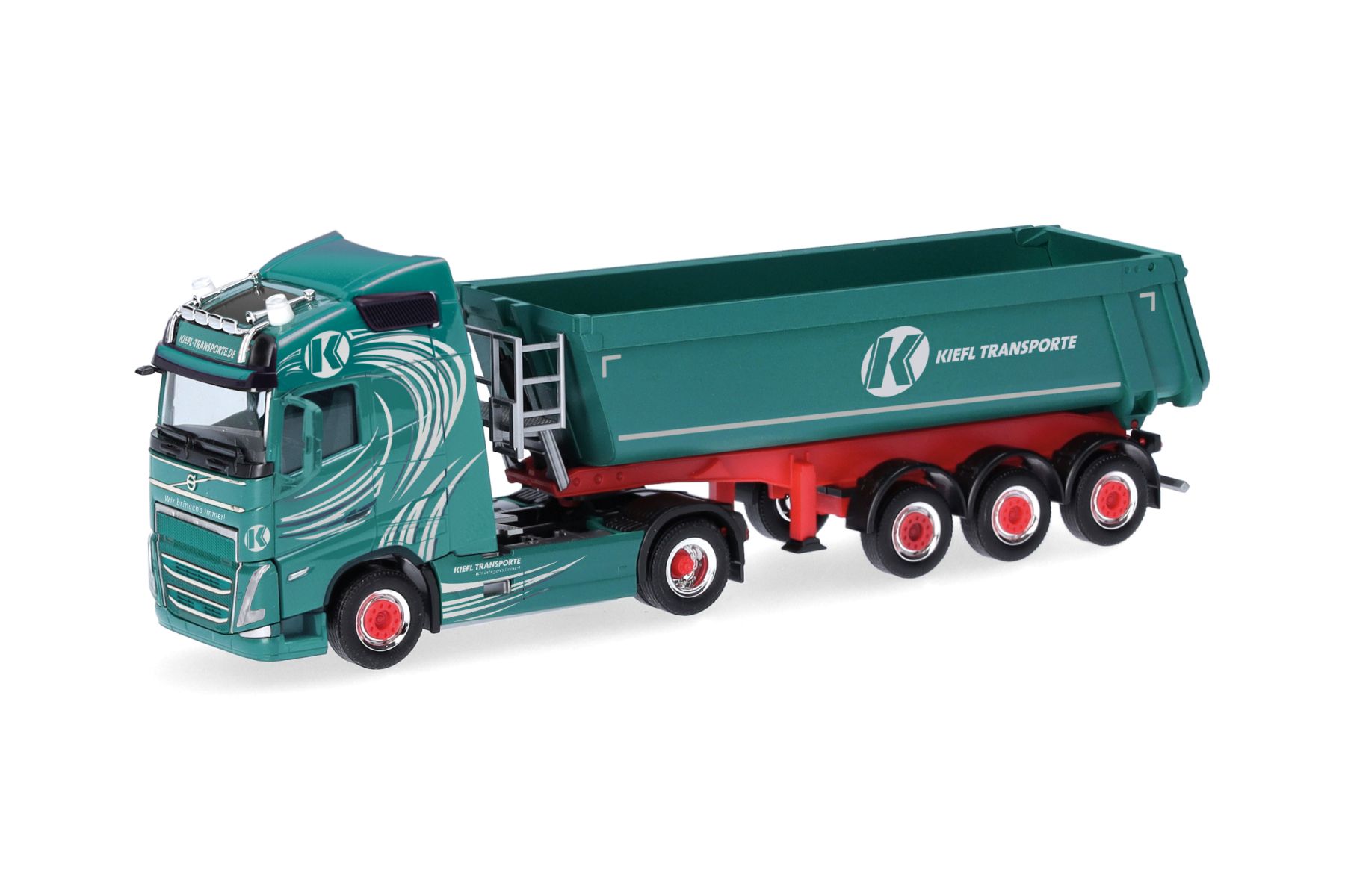 Herpa 318525 - Volvo FH GL 2020 Kipp-Sattelzug "Kiefl Transport"