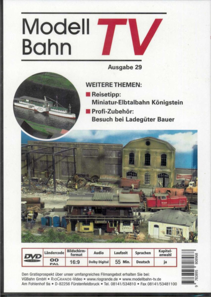 VGB 7529 - DVD - Modellbahn TV - Ausgabe 29 VGB 7529 - DVD - Modellbahn TV - Ausgabe 29
