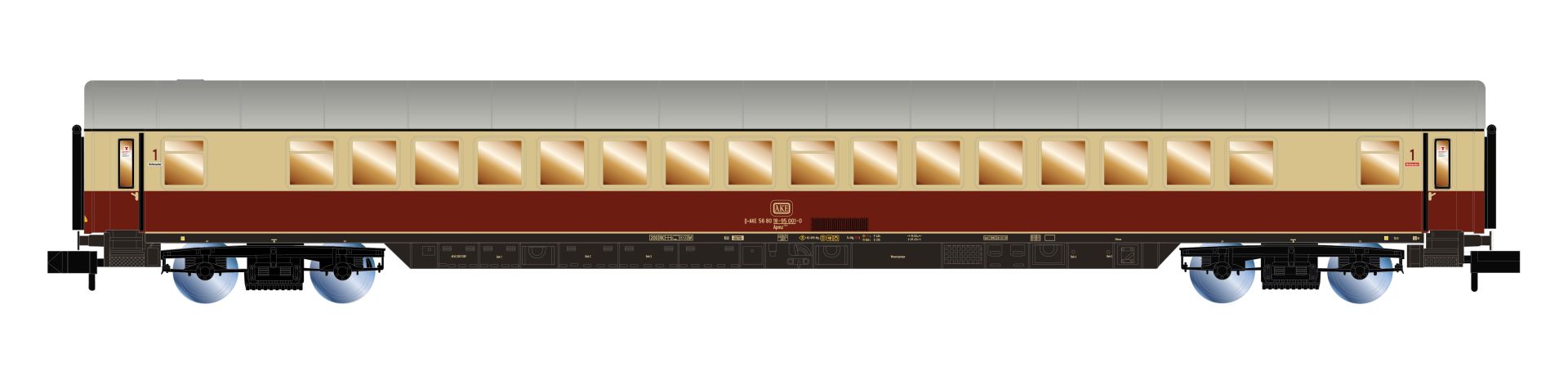 Arnold HN4508 - 3er Set Personenwagen 'Rheingold', AKE, Ep.VI, Set 2