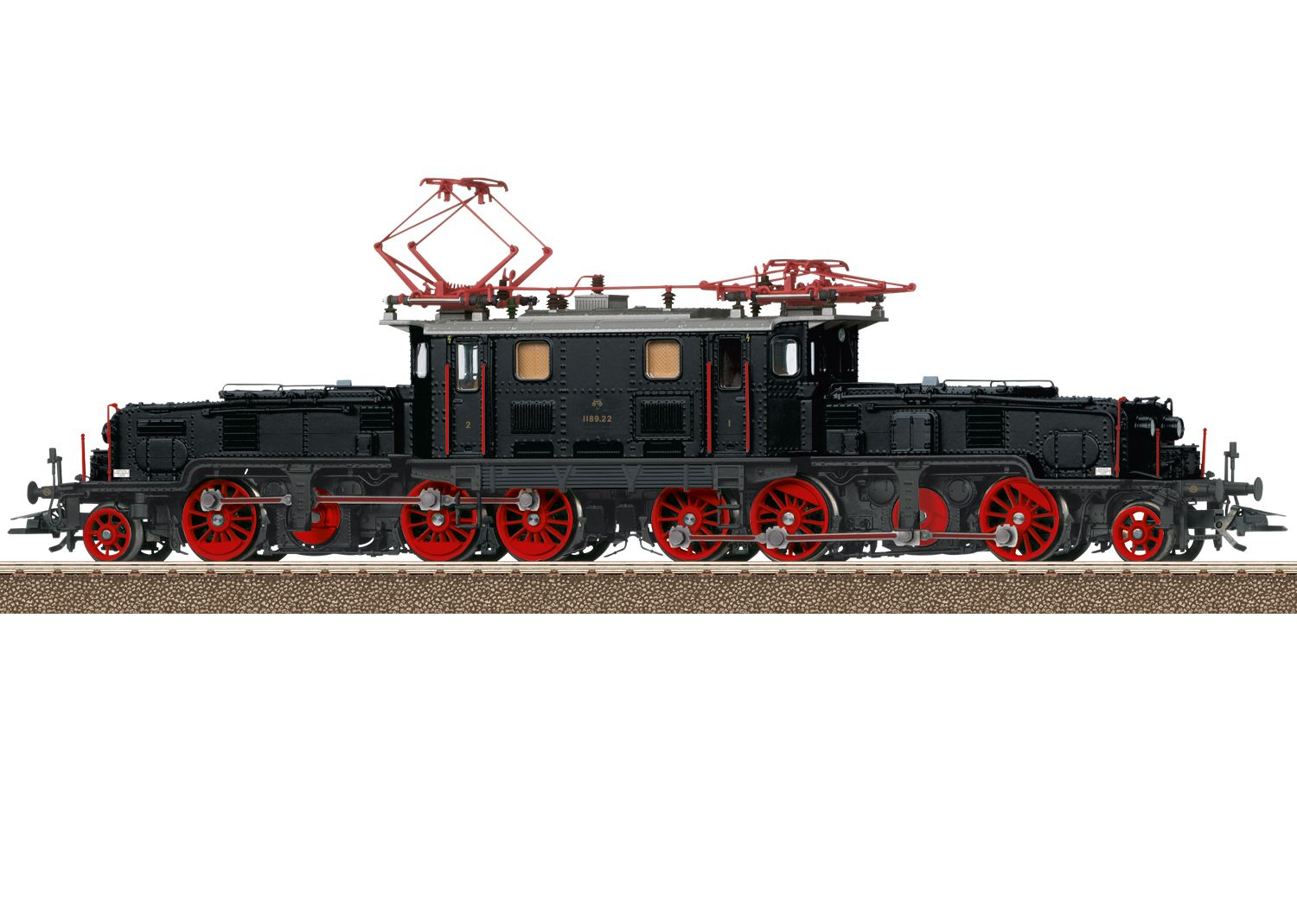 Trix 25093 - E-Lok Rh 1189.22, schwarzes Krokodil, ÖBB, Ep.IV, MFX-DC-Sound