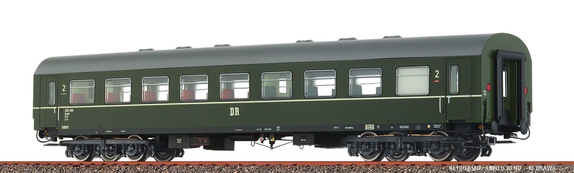 Brawa 50811 - Personenwagen B4mgl, DR, Ep.III