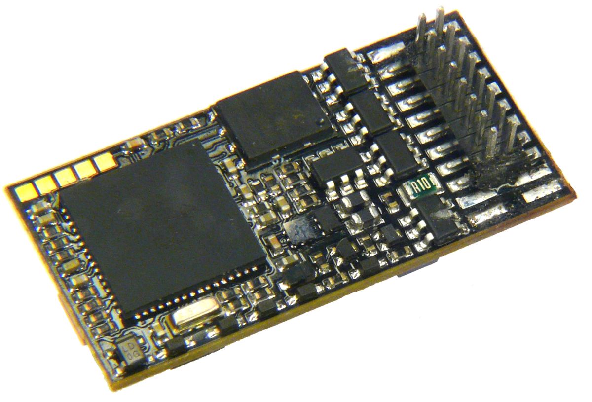 Zimo MX645P16 - Sounddecoder 1,2A, 9 Funktionsausgänge, PluX16 direkt