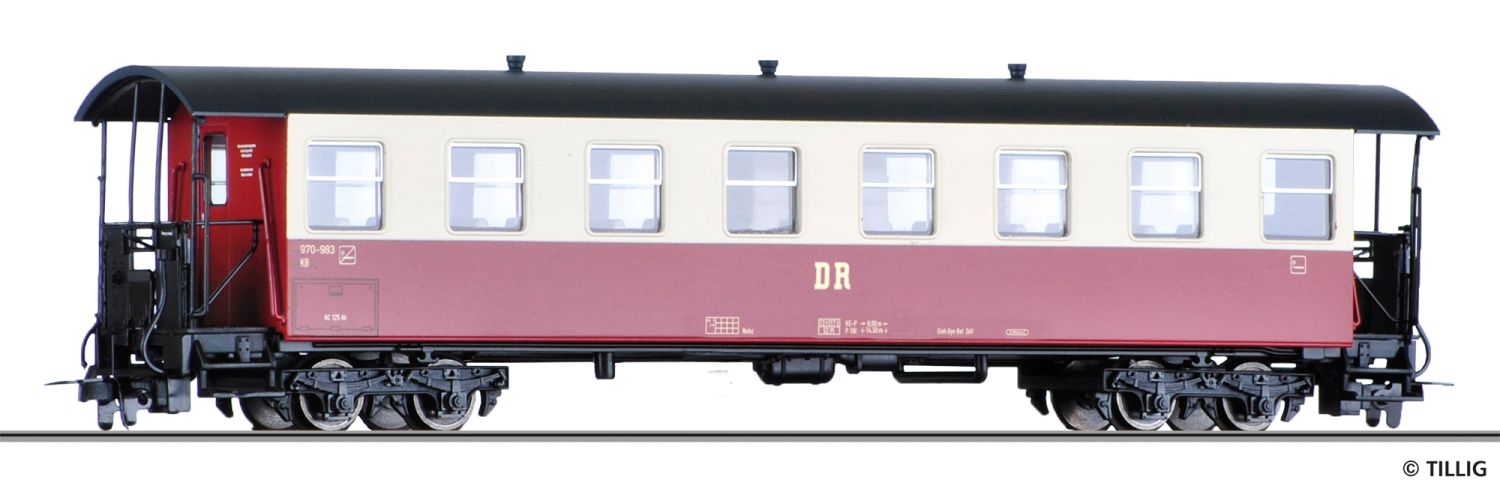 Tillig 03983 - Personenwagen KB4i, DR, Ep.IV