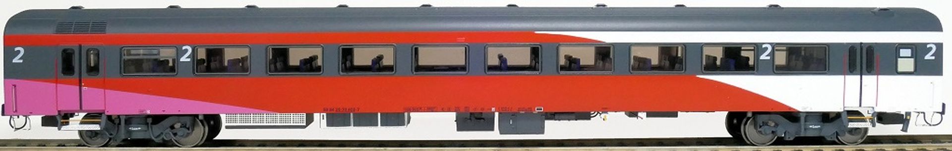 Exact-Train EX11184 - Personenwagen Endwagen ICRm Fyra 1, B, NS, Ep.VI, mit Innenbel. und Figuren