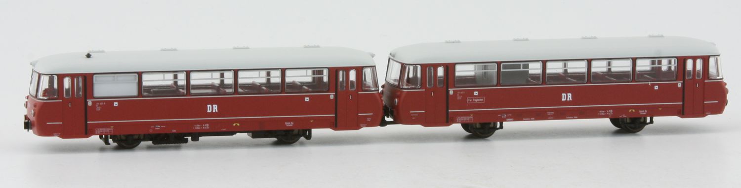 Kres 2171DN - Triebwagen LVT 171.0 + VB 171.8, DR, Ep.IV, mit Panoramafenster, DC-Digital