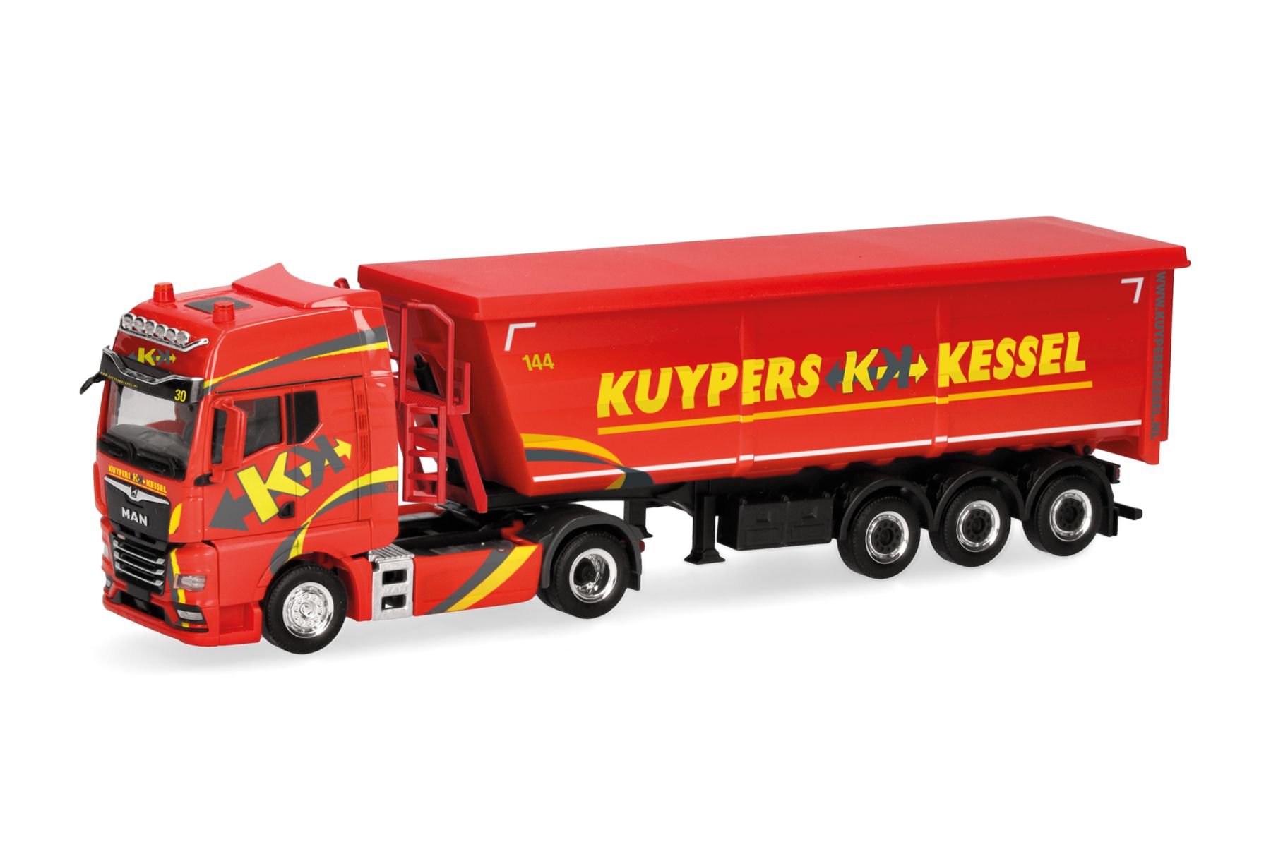 Herpa 319065 - MAN TGX GX Stahlmulden-Sattelzug "Kuypers"