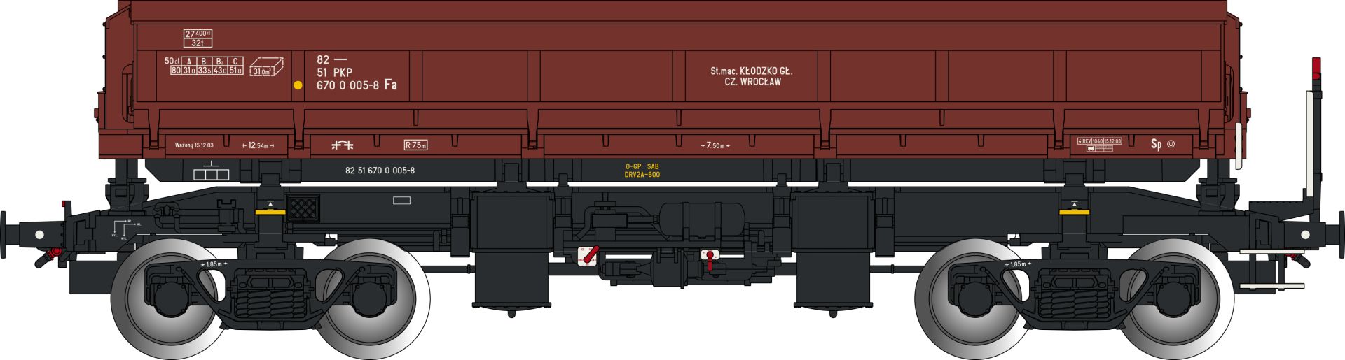 Albert Modell 600049 - 2er Set offene Güterwagen Fa, PKP, Ep.V