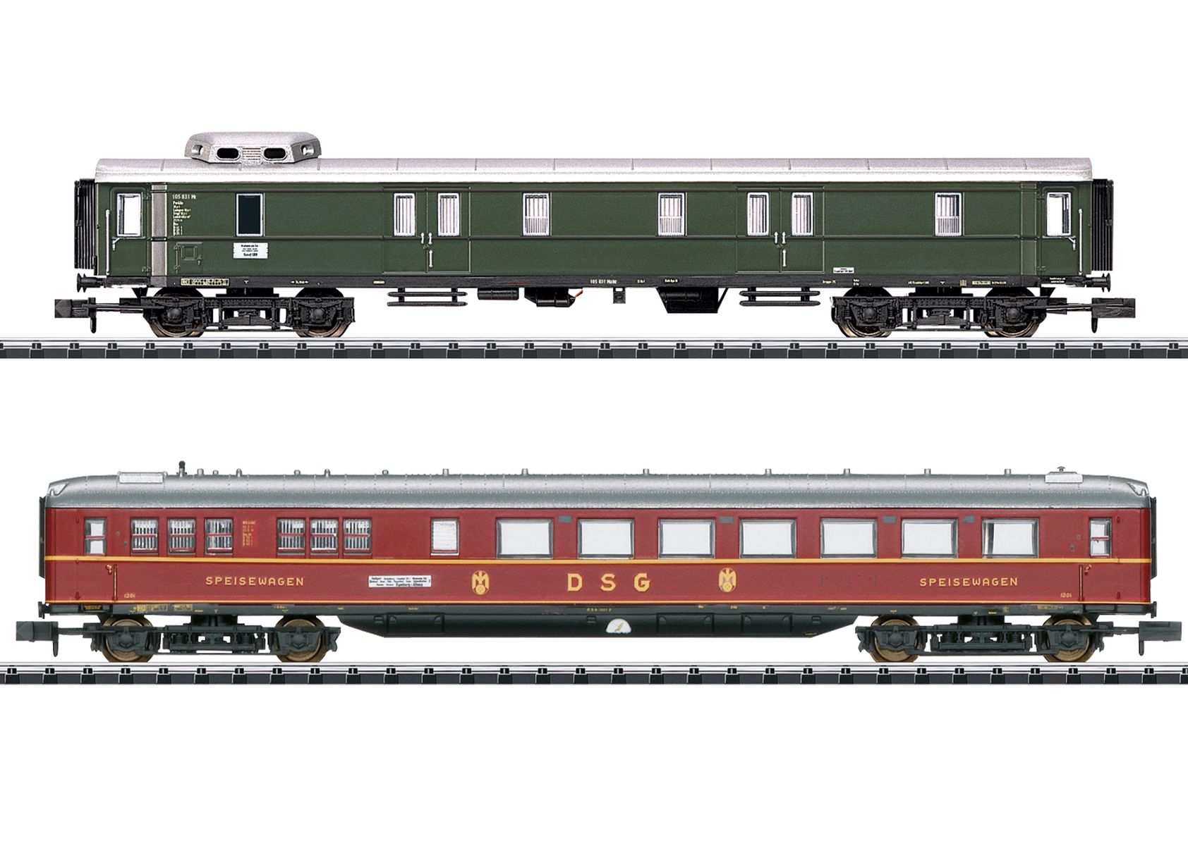 Trix 18286 - 2er Set Personenwagen 'D 96', DB, Ep.III, Set 1